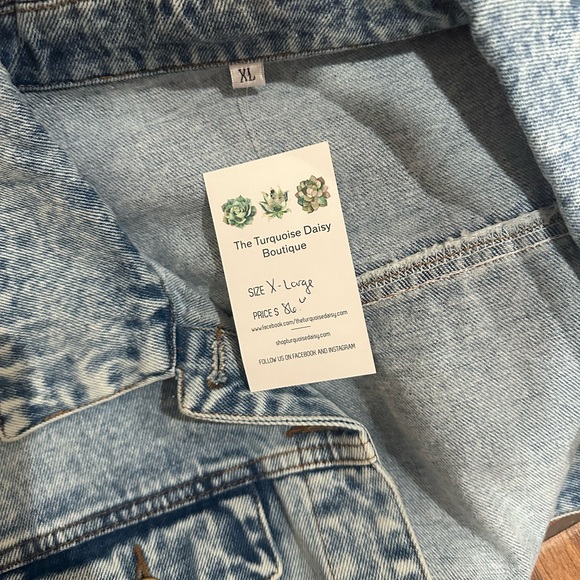 Fringe denim jacket size XL - Picture 5 of 5